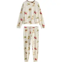 Next Pijama bege / amarelo claro / cáqui / magenta