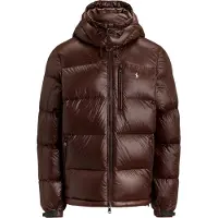 Ralph Lauren para homem. 710968281500 Jaqueta Gorham brilhante de penugem marrom (XL), Casual, Náilon