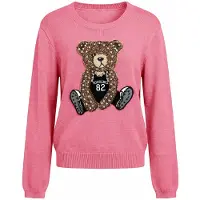 Imily Bela Pullover castanho / rosa / preto / branco