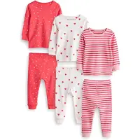 Next Pijama rosa escurecido / rosa claro / vermelho