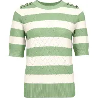 Imily Bela Pullover verde claro / branco