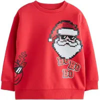 Next Sweatshirt 'Christmas' vermelho / preto / branco
