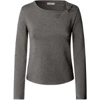 Pepe Jeans para mulher. PL5000314 Camiseta Barna cinzenta (S), Casual, Cinza, Poliéster, Manga comprida