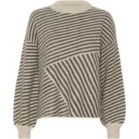 Kaffe Pullover 'KA Verana' bege mosqueado / cinzento