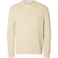 Selected Pullover 'SLMBraun' creme