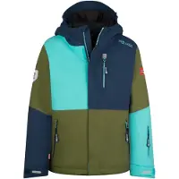 TROLLKIDS Casaco outdoor 'Hallingdal' navy / turquesa / oliveira