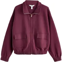Next Casaco em moletão 'N.Premium' vermelho vinho