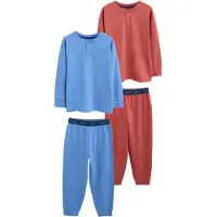Next Pijama azul claro / vermelho cereja