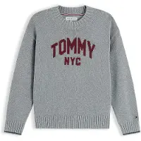 Tommy Hilfiger Pullover cinzento / vermelho escuro