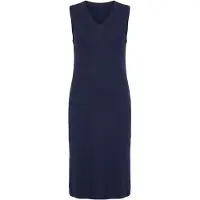 Ulla Popken Vestido de malha marinho
