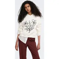 ONLY Sweatshirt 'ONLBrooklyn' preto / branco