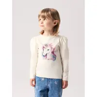 Name it Camisola 'NMFKimia' bege claro / mistura de cores