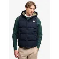 Superdry para homem. M5012425A Jaqueta Everest azul marinho (L), Casual, Ao ar livre, Nylon reciclado