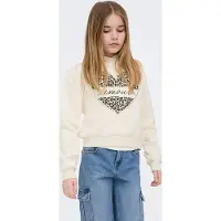 ONLY GIRLS Sweatshirt 'KOGCooper' estuque / preto / offwhite