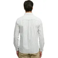 Superdry para homem. M4011100A Camisa Preppy Oxford azul (XXL), Casual, Algodão, Manga comprida