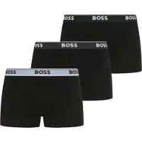 BOSS Boxers 'Power' cinzento escuro / verde escuro / preto / branco
