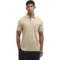 Barbour - Polos - Premium Corpatch Tailored Polo Shirt Washed Stone para Homem - Tamanho M - Castanho