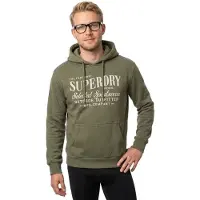 Superdry para homem. M2014246A Capuz descontraído Outdoor Supply Co verde (S), Casual, Algodão, Manga comprida