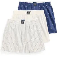 Ralph Lauren Boxers azul pastel / azul escuro / branco