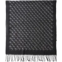 GUESS Cachecóis 'JEWELS 65X180CM JACQUARD SCARF' cinzento / preto