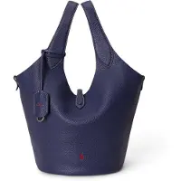 Ralph Lauren para mulher. 428P21989005 Bolsa tote Polo Play de couro azul-marinho (OSFA), Preto, Casual, Pele