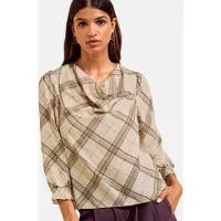 Friends Like These Blusa creme / castanho claro / cáqui / preto