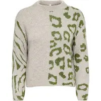 ONLY Pullover 'ONLJADE' estuque / oliveira