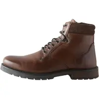 Next Botas com atacadores castanho