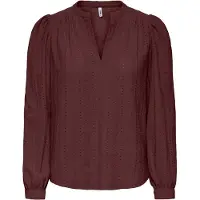 ONLY Blusa 'ONLMINNA' castanho de castanha