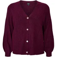 Zizzi Casaco de malha 'CAVISTA' vermelho sangue