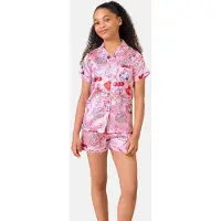 Lipsy Pijama azul claro / cor-de-rosa / rosa claro / vermelho