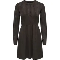 ONLY Vestido de malha 'ONLFIA' castanho escuro
