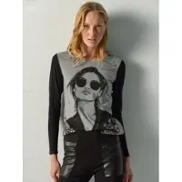 KOROSHI Camisa cinzento / preto