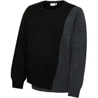 Mamalicious Pullover 'MLNewanne Iris' antracite / preto