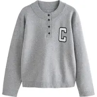 Next Pullover navy / cinzento / branco