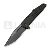 We Knife Navalha Temper, Charcoal Gray Titanium, Polished