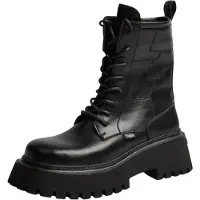 Buffalo Botim com fivela 'STACY' preto