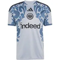 Adidas Camisola de futebol 'Eintracht Frankfurt 26/27' azul escuro / cinzento-prateado / preto / branco