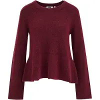 We fashion Pullover vermelho escuro