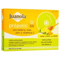 JUANOLA Propoli Edera Miele Zinco Vitamina C 24U — Integratore masticabile