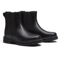 Timberland para mulher. TB0A2KK2W021 Botins Chelsea de pele Britton Drive pretos (37 W), Couro, Plano, Nenhum, Casual