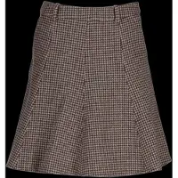 Gant para mulher. 4400276 Saia Houndstooth Flare taupe (38), Lã, Clássico