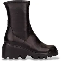 Wonders para mulher. G-7030_5737_5792 Botas de Couro Toronto 30 Preto (42), Plano, Zíper, Casual