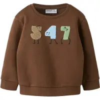 Name it Sweatshirt 'NMMOLAV' azul claro / castanho / verde claro