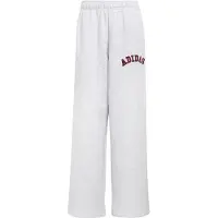 Adidas Calças de desporto cinzento claro / borgonha