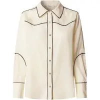 Pepe Jeans para mulher. PL3051570 Camisa Gianna branco quebrado (XS), Casual, Algodão, Manga comprida