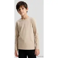 Tommy Life Camisola 'TOMMY Herren-T-Shirt Aus Baumwolle Und Elastan' bege