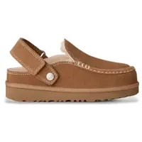 Ugg unisex para criança. 1180231K Tamancos de couro Goldenstar Evelina marrom (31), Plano, Camurça, Velcro, Casual, moda infantil