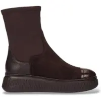Wonders para mulher. A-5207_941_9332 Botas de Couro Xfly 07 Marrom (40), Plano, Zíper, Casual
