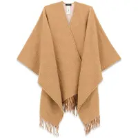 GUESS para mulher. AW5660POL03 Poncho Mistura bege (OSFA), Casual, Poliéster